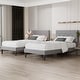 preview thumbnail 9 of 65, VECELO Upholstered Kids Bed Frame with Diamond Tufted Headoard,Twin Size Bed Set of 2