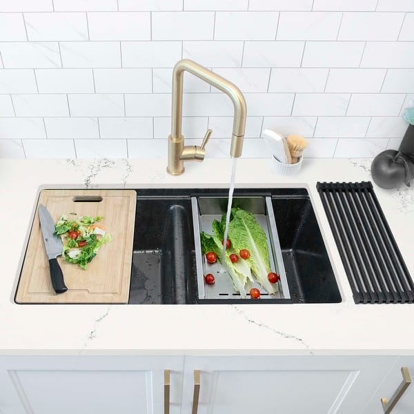 slide 2 of 8, STYLISH 15 3/8 Stainless Steel Workstation Colander
