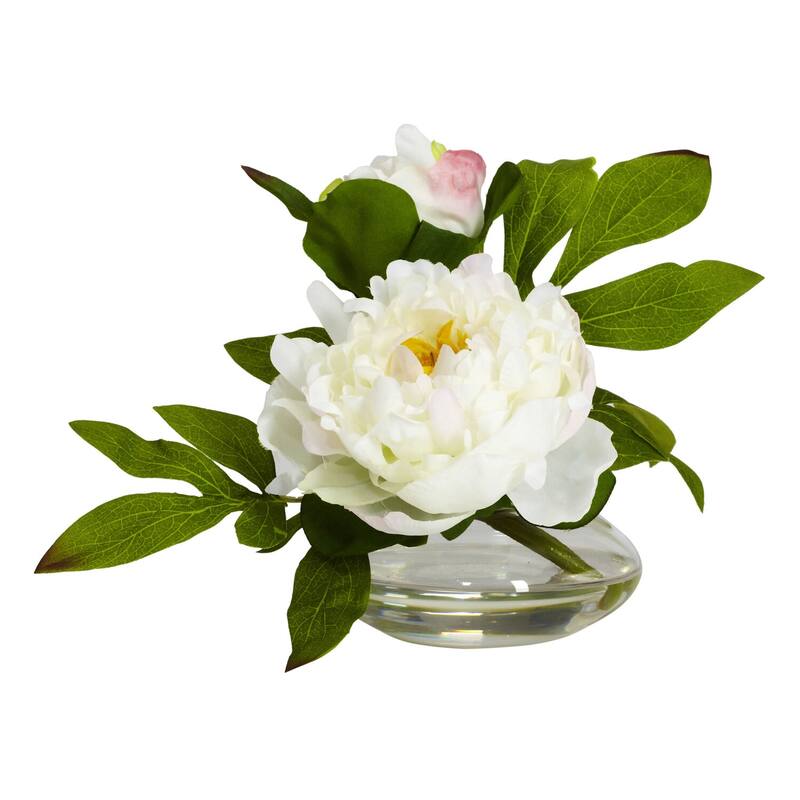 Floral Vase Set of 3 - Small Decorative Vases with Artificial Flowers - Home Decor for Tables & Shelves - 6