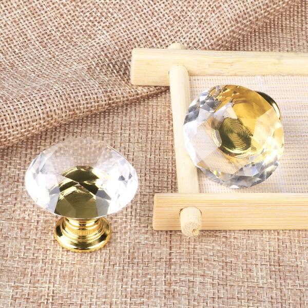 Shop Crystal Glass Door Drawer Knobs Cabinet Wardrobe Pull Handle