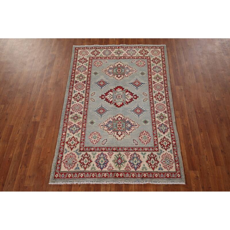 Kazak Oriental Area Rug Handmade Bedroom Wool Carpet - 3'11" x 5'11"