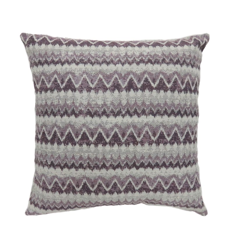 Elli Contemporary Fabric Throw Pillows by Furniture of America (Set of 2) - 21" x 21" - Purple