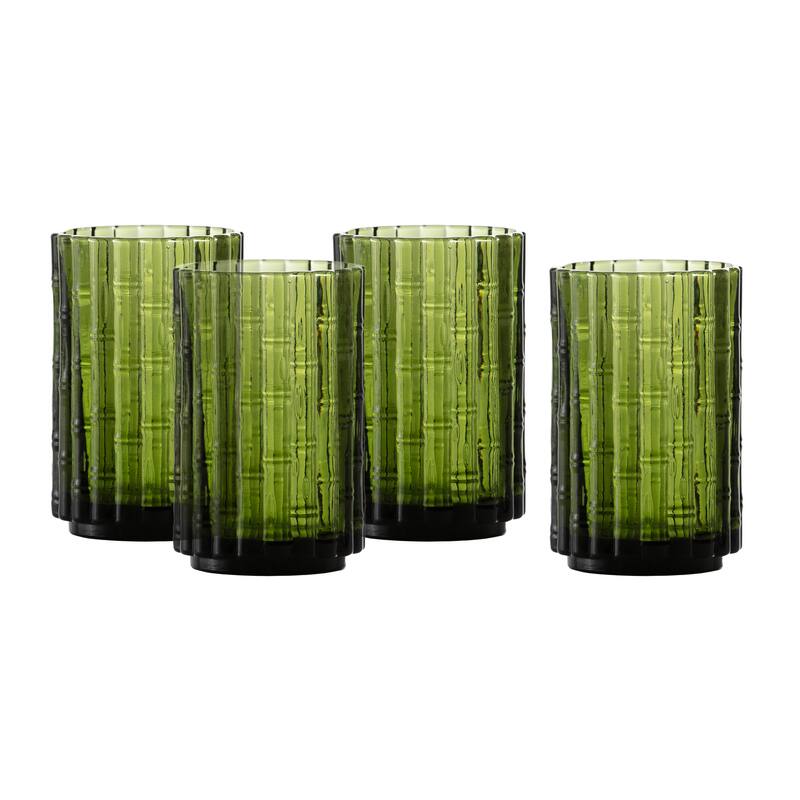 Mahalo Iced Beverage 13.5oz (400ml), GB - 13.5 Ounce - Palm Green - Set of 4
