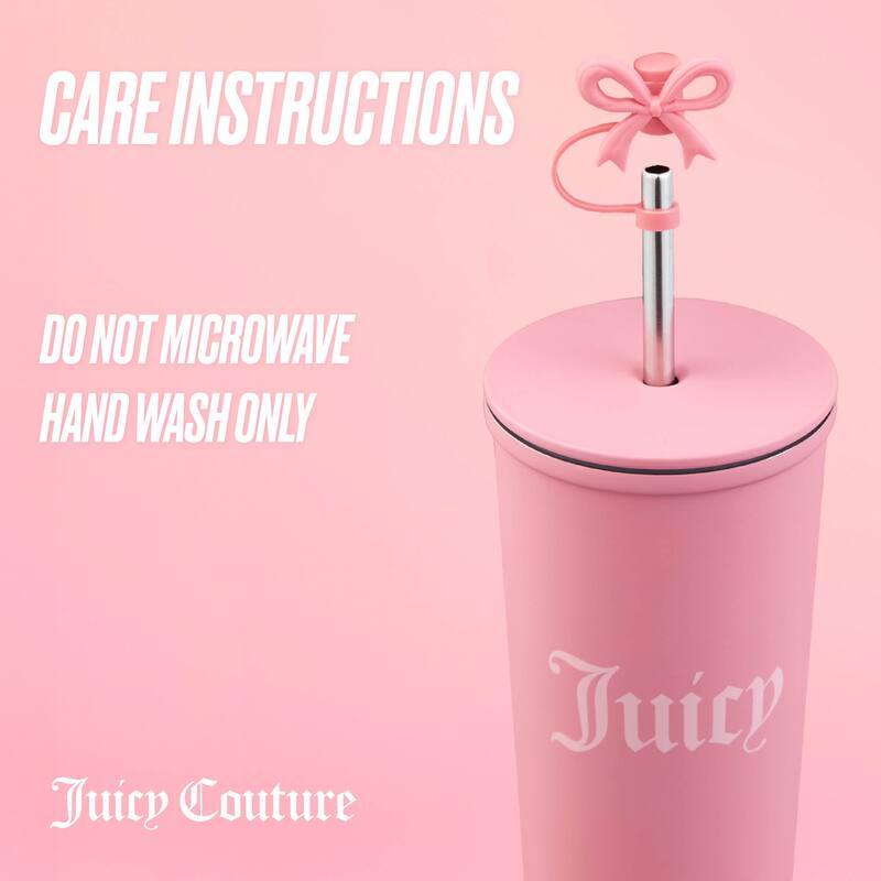 Juicy Couture Hydration Stainless Steel Couture Cup 6-Piece Set