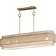 preview thumbnail 1 of 3, Maxim 12815OF Seacliff 5 Light 9" Wide Linear Pendant Natural Aged Brass