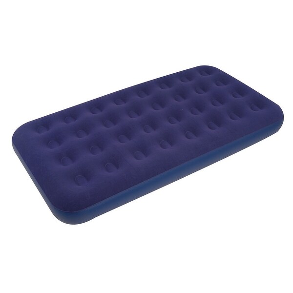 75" Navy Blue Twin Sized Indoor/Outdoor Inflatable Air Mattress