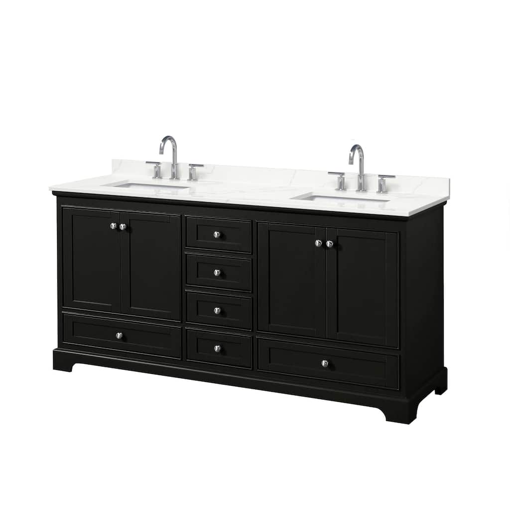 Wyndham Collection WCS202072D-QTZ-US3MXX Deborah 72" Free Standing