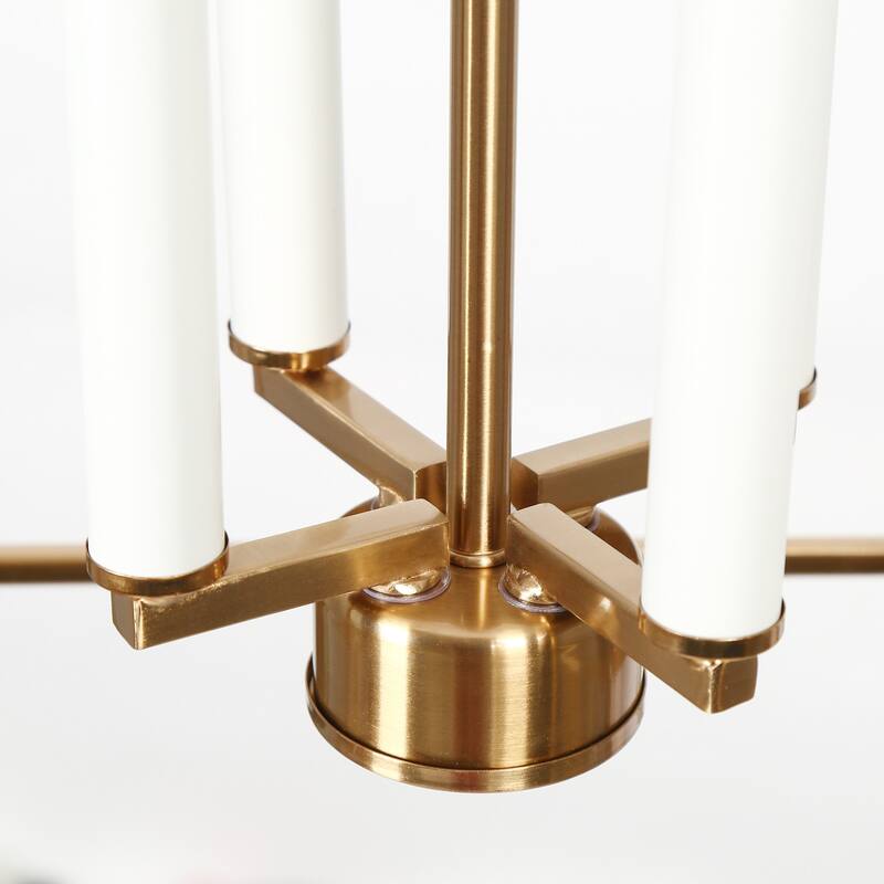Modern 4-Light Gold Chandelier Lantern Island Pendant for Dining Room