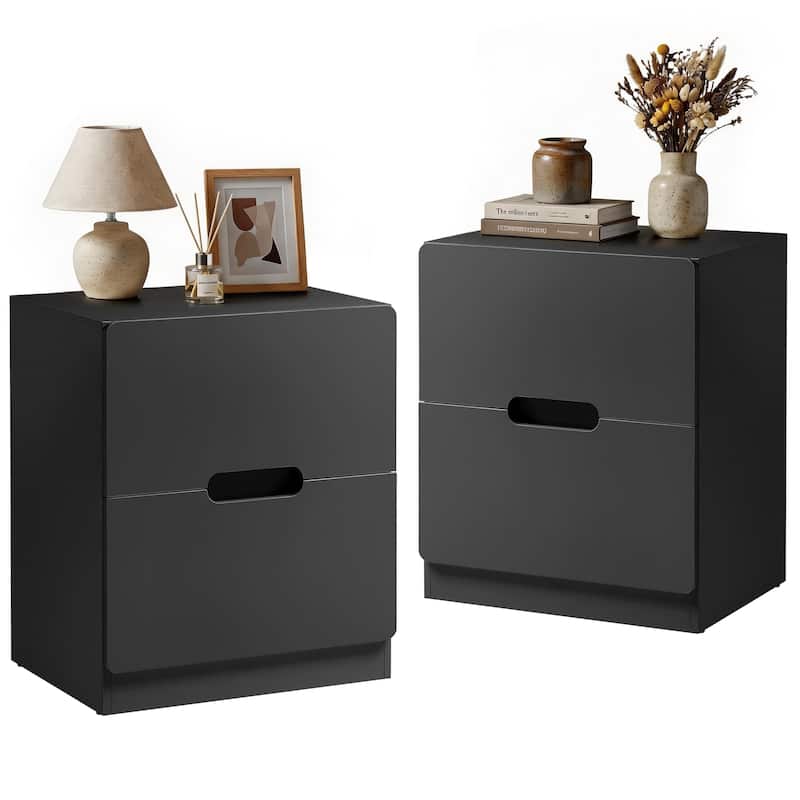 Handless Nightstand Set of 2 with 2 Drawers