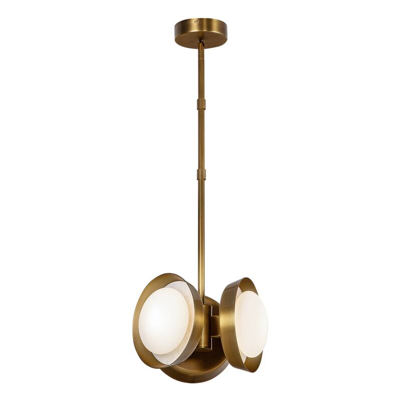 Alora Lighting PD320313 Alonso 13" Wide LED Multi Light Pendant - Vintage Brass
