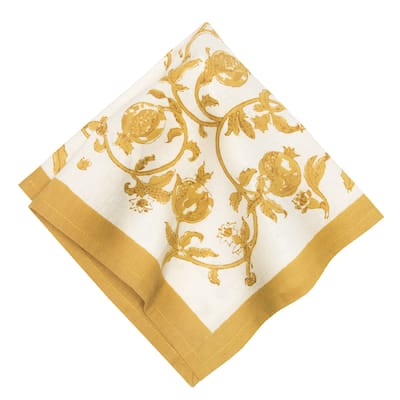 Couleur Nature Granada Mustard Napkins 19x19, Set of 6 - 19x19