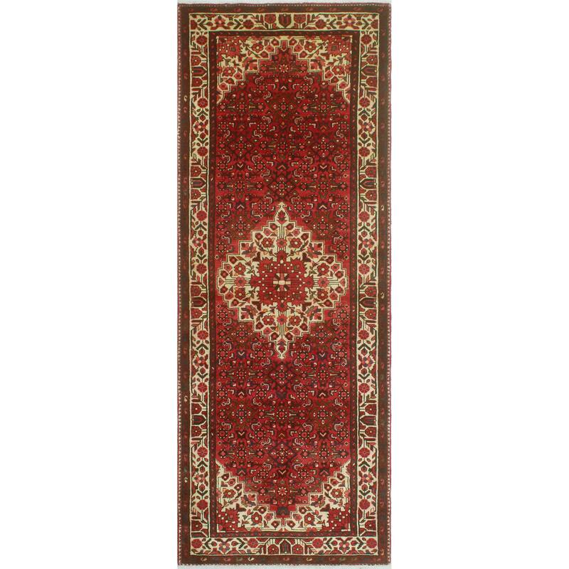 Fine Vintage Distressed Duncan Rust/Ivory Runner - 3'9" x 11'2"