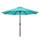 preview thumbnail 74 of 142, Holme 9-foot Steel Market Patio Umbrella with Tilt-and-Crank Turquoise
