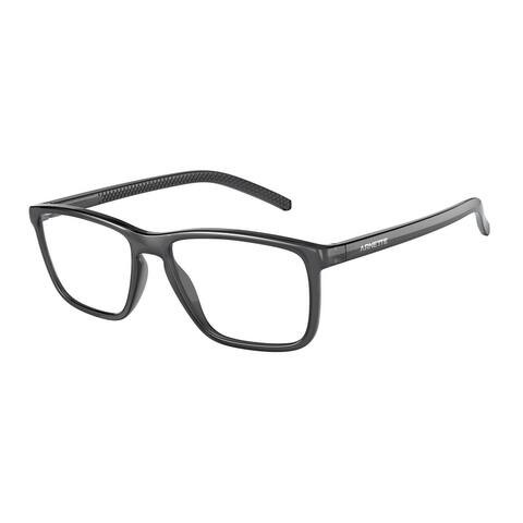 Arnette Transparent Grey Man Rectangle Eyeglasses