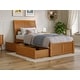 preview thumbnail 51 of 105, Portland Platform Bed with Footboard and Storage Drawers Light Toffee - Twin XL