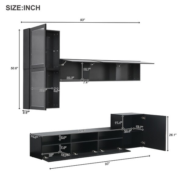 Black wall storage cabinet 2025