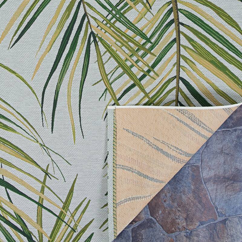 Dream Decor Rugs Gelato Grove Gray Green Indoor Outdoor Area Rug