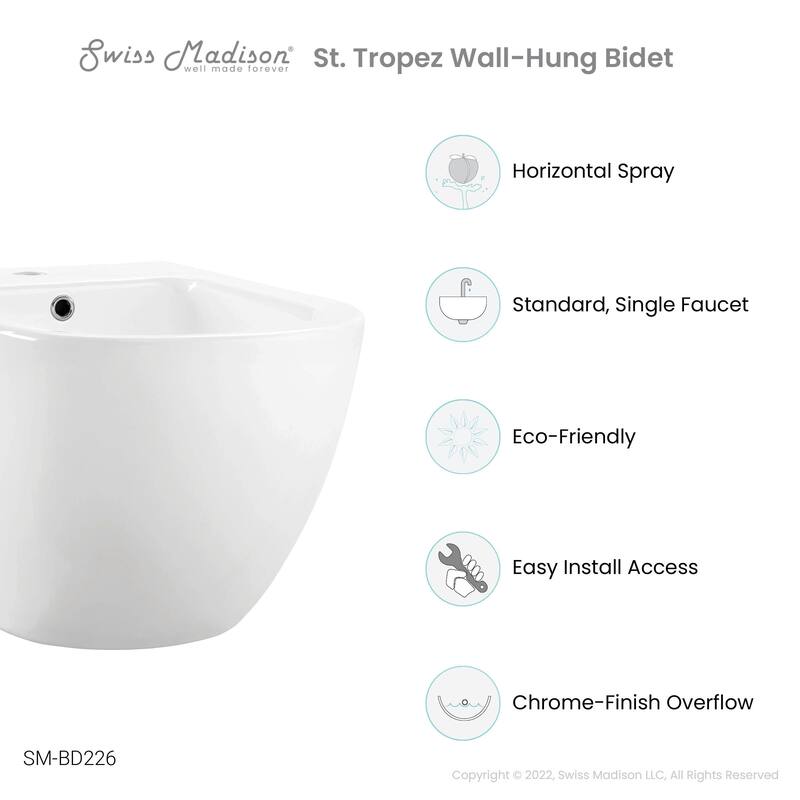St. Tropez Wall Hung Bidet