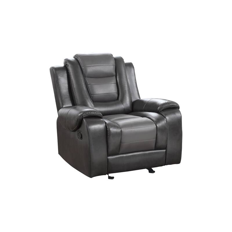 Grete Gray Premium Faux Leather Living Room Set