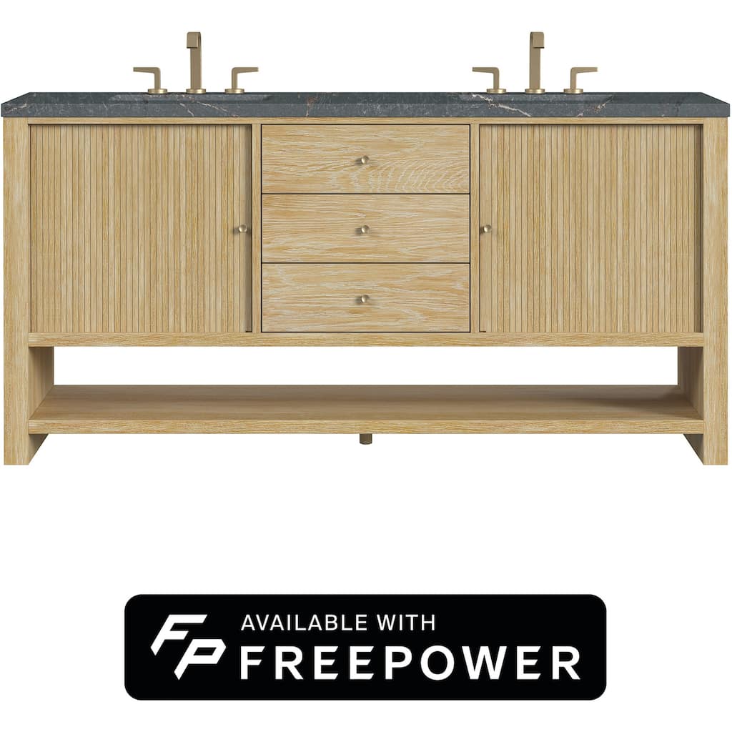 James Martin Vanities D404-V72-FPBL Marigot 72" Free Standing Double