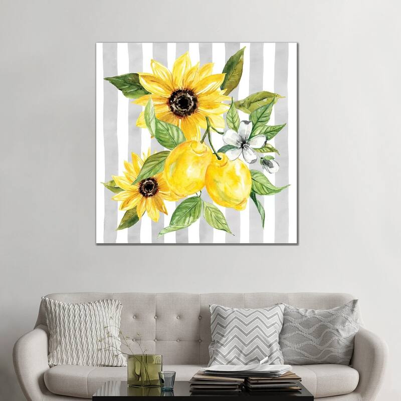 iCanvas "Lemons and Sunflowers I" by Carol Robinson Canvas Print