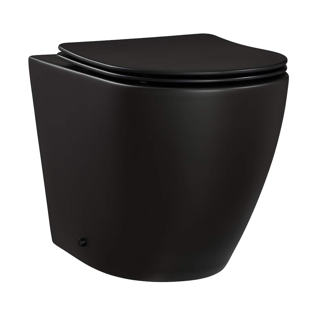 Angers Back-To-Wall Elongated Toilet Bowl - 22.25" x 14.35" 16.15"
