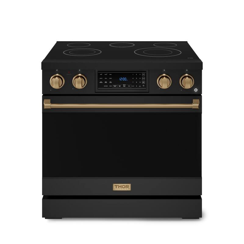 Thor Kitchen RSE36 Gordon Ramsay 6 Cu. Ft. Free Standing Electric - Matte Black / Bronze