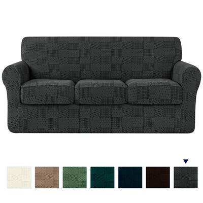 Subrtex Sofa Cover Stretch Slipcover with 3 Separate Cushion Covers