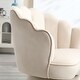 preview thumbnail 8 of 34, Mid Century Velvet 360° Swivel Sofa Chair w/Wide Upholstered Round Armchairs, Swivel Barrel Club Chair for Living Room, Bedroom