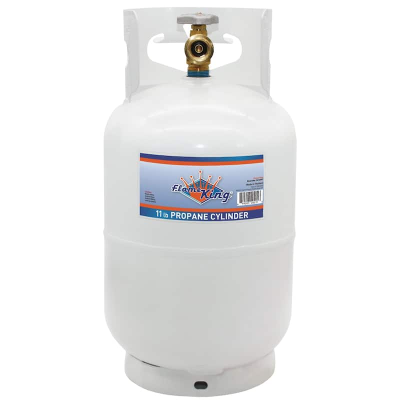 Flame King 10LB Steel Propane Tank Cylinder with Type 1 OPD Valve