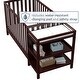 preview thumbnail 15 of 33, Storkcraft Pacific 4-in-1 Convertible Crib and Changer - 2 Open Shelves, Water-Resistant Vinyl Changing Pad with Safety Strap