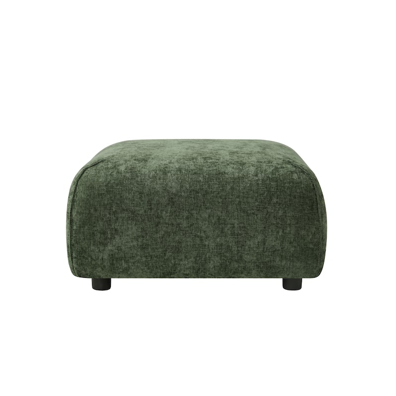 Christopher Knight Home - Marcella Modern Plush Upholstered Square Ottoman, Footrest, for Living Rooms, Bedrooms, Home Offices
