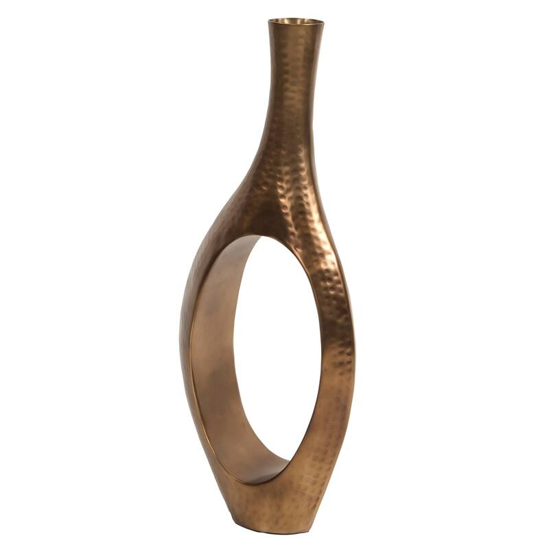 Allan Andrews Bronze Aluminum Asymmetrical Decorative Vase - Large