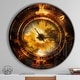 preview thumbnail 1 of 8, Designart 'Ancient Mayan Calendar Collage' Oversized Modern Wall CLock 36 in. wide x 36 in. high