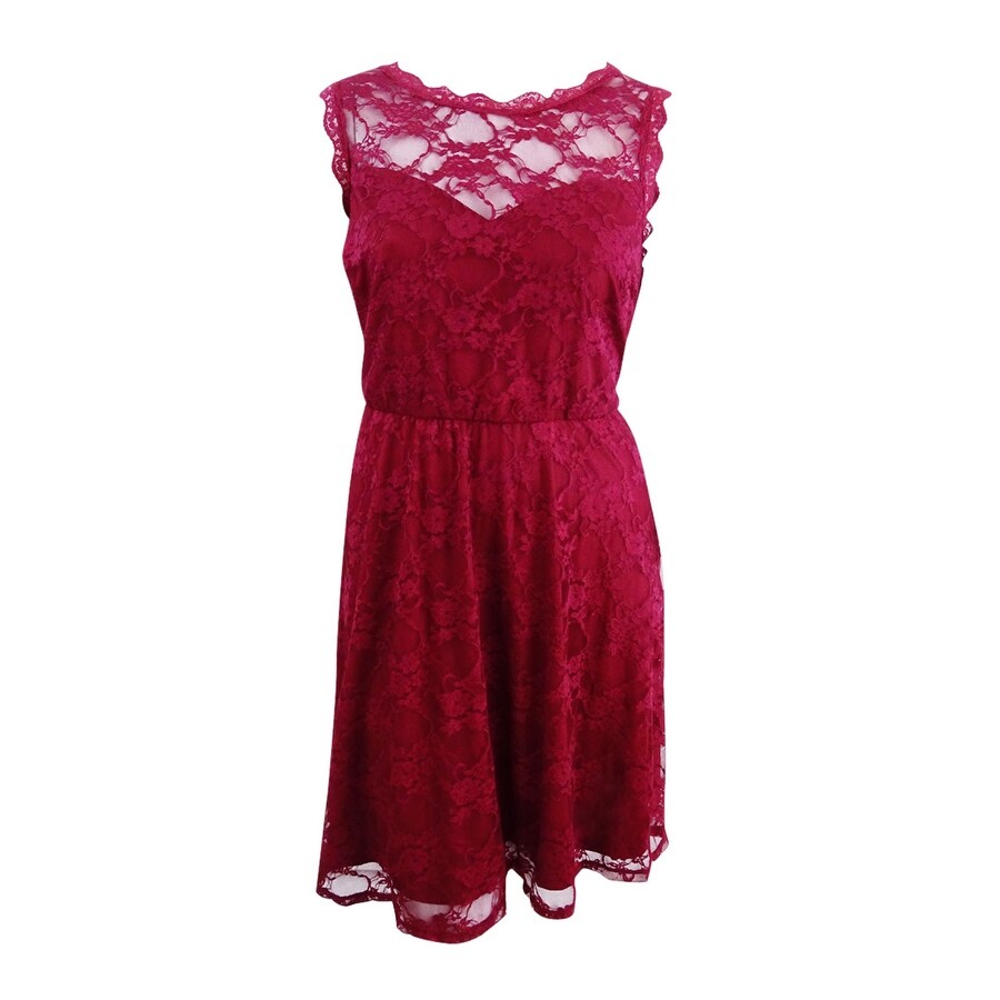Shop Love Squared Women S Trendy Plus Size Lace Fit Flare Dress