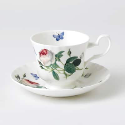 Roy Kirkham TEACUP & SAUCER-PALACE GARDEN