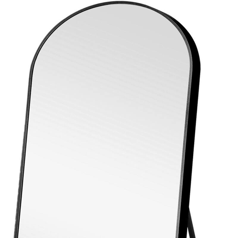 HomeRoots 71" Gold Arch Metal Framed Full Length Standing Mirror - 27.56