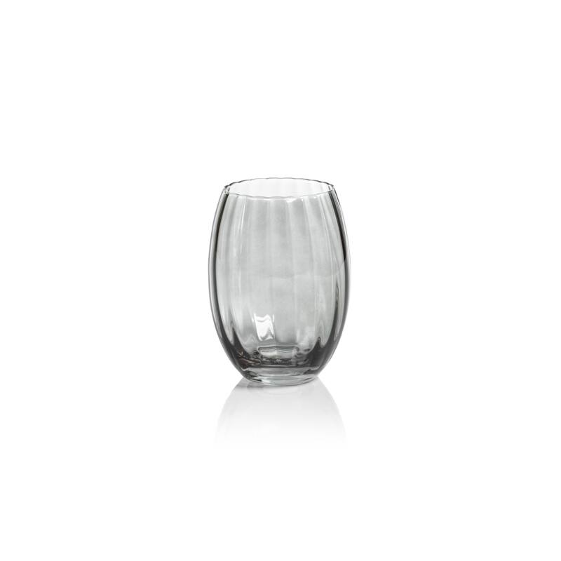 Malden Optic Stemless All-Purpose Glasses, Set of 4 - Smoke