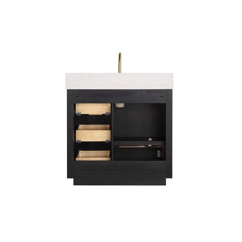 Cadiz Bath Vanity with Composite Stone Top without Mirror