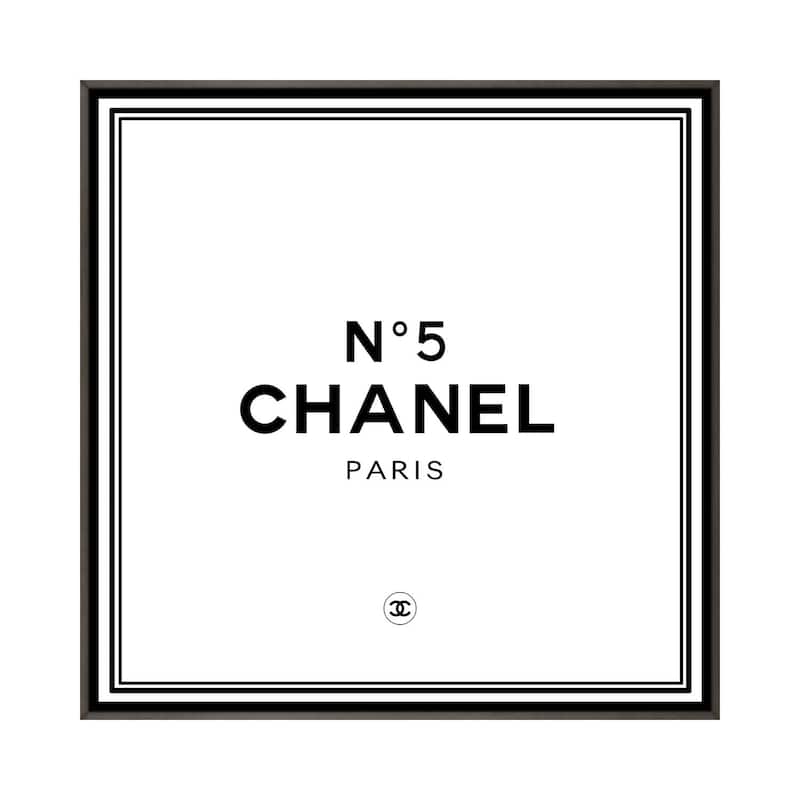iCanvas "Chanel No5" by Art Mirano Framed - 26x26 - Charcoal