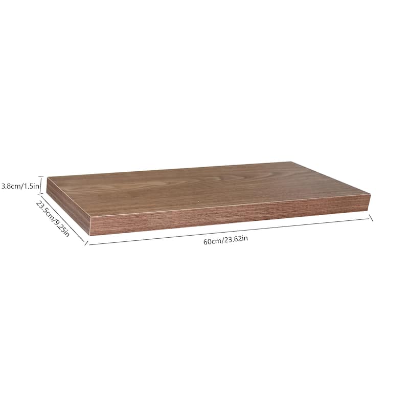 Modern and Contemporary JD Walnut Floating Shelf - 23.62*9.25*1.5 inches