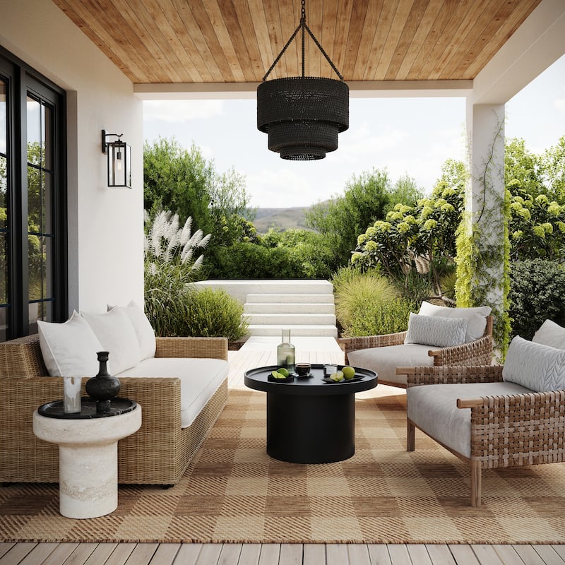 Nuloom Falonia Farmhouse Indoor/Outdoor Area Rug - 4' x 6' - Light Brown
