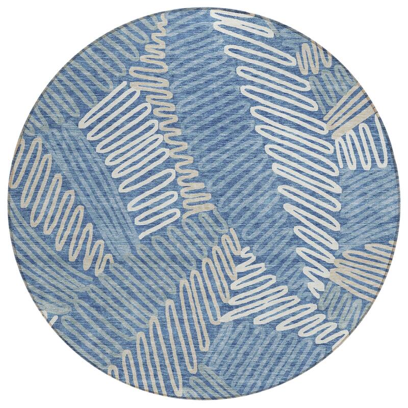 HomeRoots Floral Transitional Rectangle Outdoor Rug