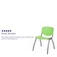 preview thumbnail 69 of 75, Powder-coated Metal/ Plastic Stackable Chair (Set of 5)
