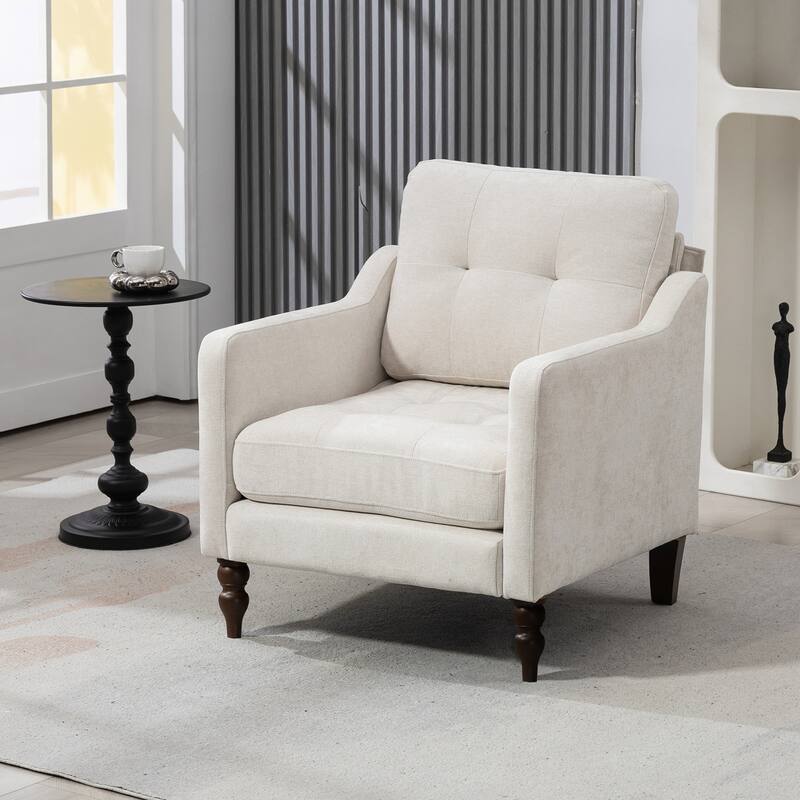 Accent Comfy Chenille Chair w/USB charging port