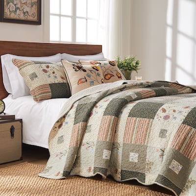 Greenland Home Fashions Sedona 100 Percent Cotton Quilt Set