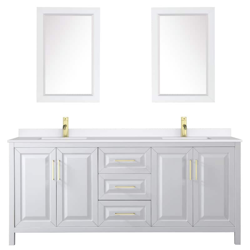 Wyndham Collection WCV252580D-QTZ-UNSM24 Daria 80" Free Standing