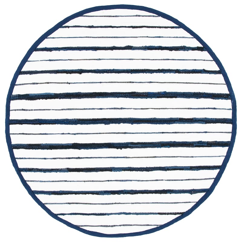 SAFAVIEH Handmade Montauk Satka Modern Stripe Rug
