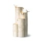 preview thumbnail 5 of 34, Glitzhome 26"H/ 31"H 4-Tier LED Vase-Shaped Ceramic Outdoor Floor Fountain with Birds/ Lotus
