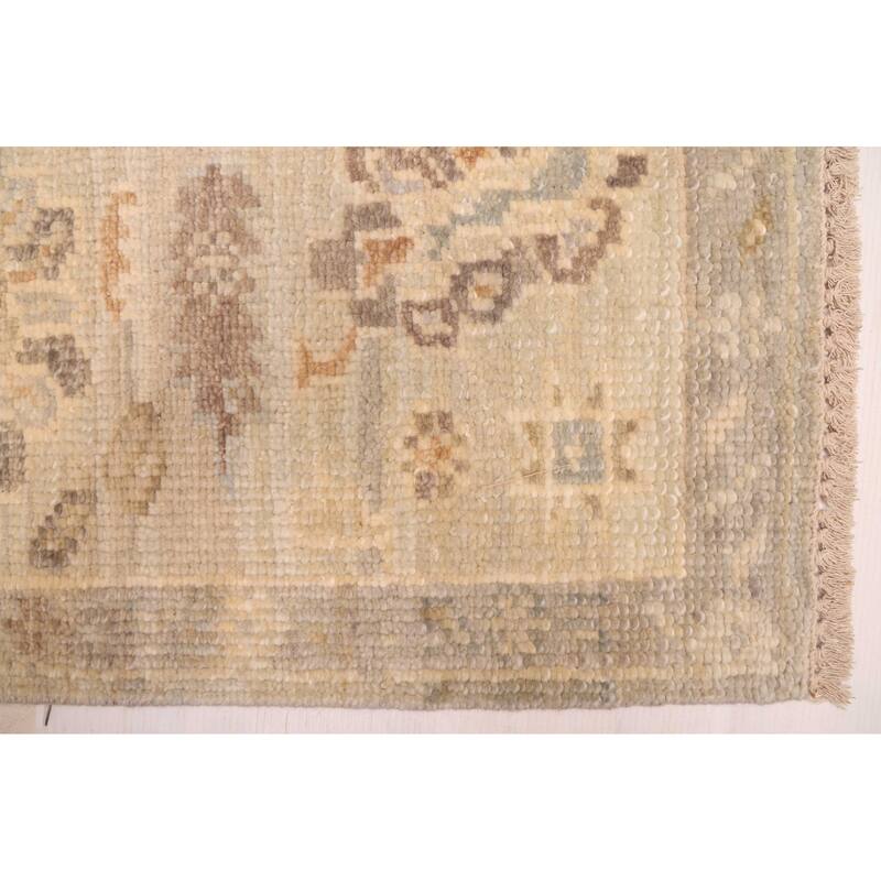 ECARPETGALLERY Hand-knotted Kavya Oushak Light Blue Wool Rug - 7'11 x 9'10